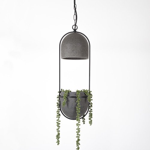 Pebble hanglamp incl. plantenbakje