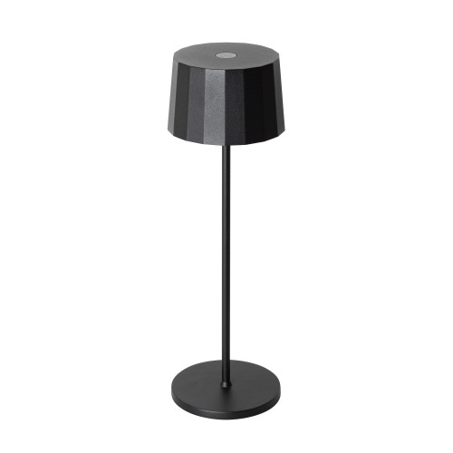 Tafellamp Lido Touch zwart met USB