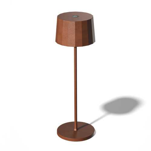 Tafellamp Lido Touch corten kleurig met USB