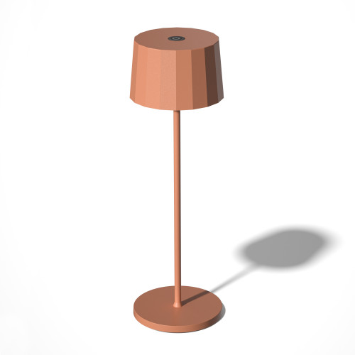 Tafellamp Lido Touch Perzik Oranje met USB