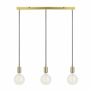 Sky Straight messing hanglamp 3-lichts 3×E27 Scandinavisch design