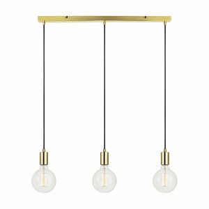 Sky Straight messing hanglamp 3-lichts 3×E27 Scandinavisch design