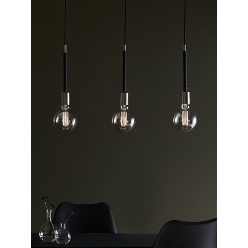 Sky Saddle hanglamp messing 3×E27 industriële lamp