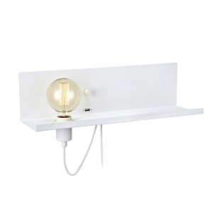 Wandlamp Multi met USB oplaadstation wit