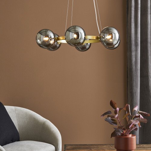 Circle hanglamp goud ronde moderne hanglamp binnenverlichting