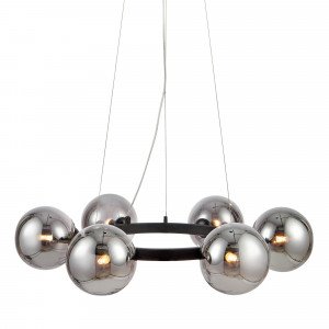 Circle hanglamp zwart ronde moderne hanglamp binnenverlichting