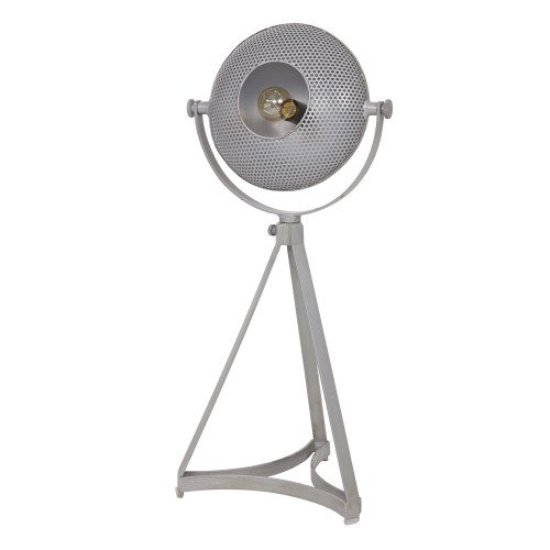 Industriële vintage tafellamp Blown metaal grijs