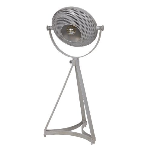 Industriële vintage tafellamp Blown metaal grijs