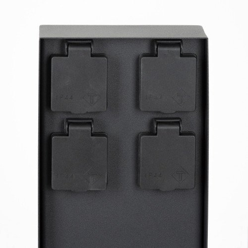 Charge 4 Tuinstopcontact zwart dubbel