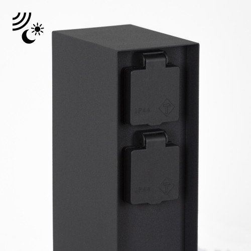 Charge Sensor Tuinstopcontact zwart