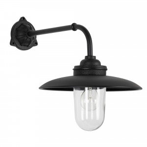 Stoere Gietijzeren Stallamp Provence buitenlamp  Zwart Stoere Gietijzeren Stallamp Provence buitenlamp  Zwart