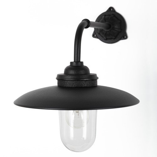 Stoere Gietijzeren Stallamp Provence buitenlamp  Zwart