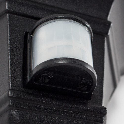 buitenlamp met sensor zwart - Nostalux buitenlamp met sensor - Ancona wandlamp inclusief bewegingsmelder