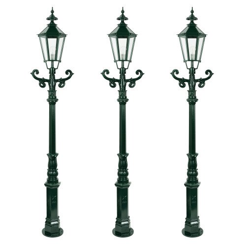 Lantaarn De Kennemer set 3x - Buitenlamp Zeskant 