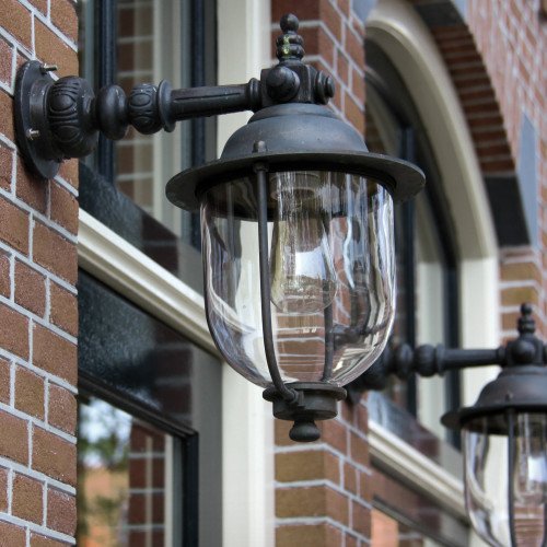 Bronzen buitenlamp Lindau hang XL