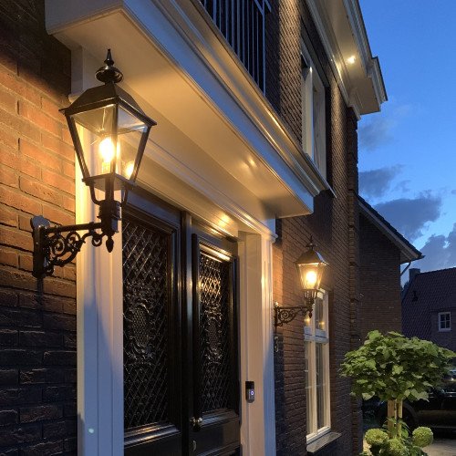 klassieke buitenverlichting - stijlvolle landelijke vierkante buitenlamp KS Zandvoort M - Nostalux