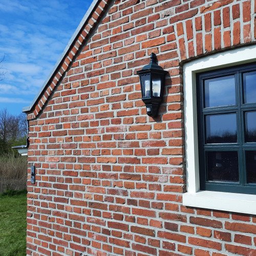 buitenlamp met sensor zwart - Nostalux buitenlamp met sensor - Ancona wandlamp inclusief bewegingsmelder