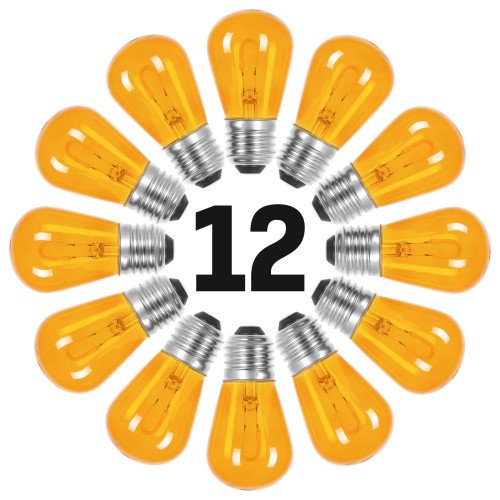 LED Feestverlichting 1 Watt - oranje