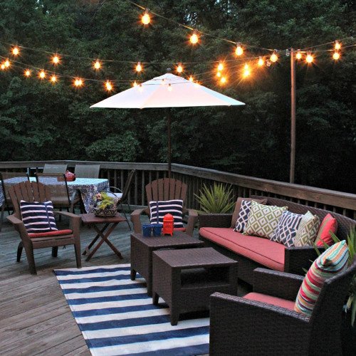 Lichtsnoer 20 meter met 20 LED en warm wit licht