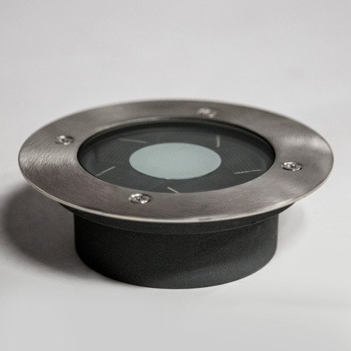 grondspot - LED solar Grondspot Rond Puck solar - solarlamp - zonne energie spot - Nostalux