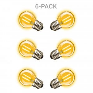 6-pack Mini Gold Ledlamp E27