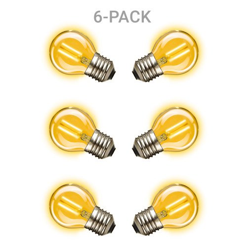 6-pack Mini Gold Ledlamp E27