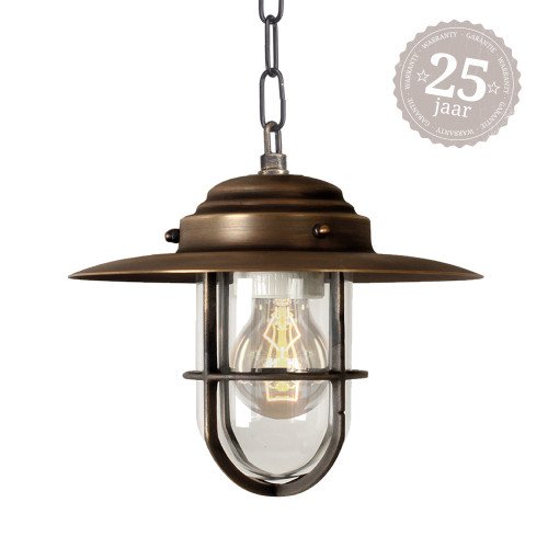 Verandalamp Labenne (1180) - Kettinglamp Brons - KS-verlichting - Buitenlamp aan ketting