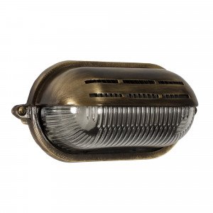 Bronzen muur scheepslamp van messing Bronzen muur scheepslamp van messing