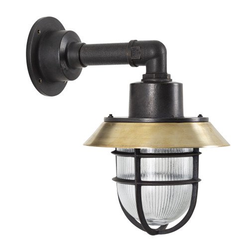 KS Docklight maritieme scheepslamp messing zwart