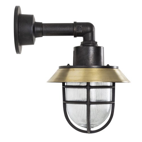 KS Docklight maritieme scheepslamp messing zwart