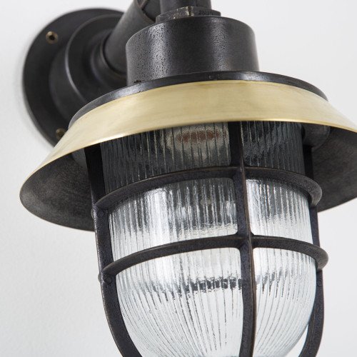 KS Docklight maritieme scheepslamp messing zwart