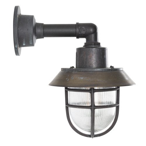 KS Docklight maritieme scheepslamp messing zwart