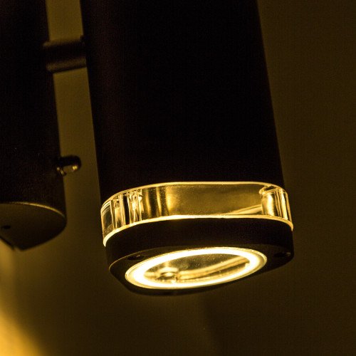 Buitenlamp Ambient, wandverlichting modern, up en downlighter zwart, prachtige moderne wandverlichting met een luxe uitstraling, wandspot updown, merk KS Verlichting