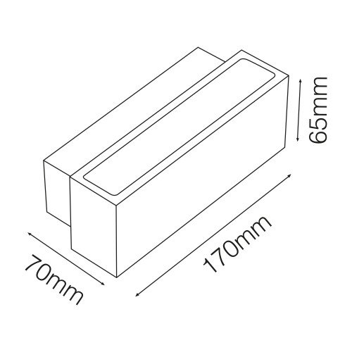 Wandspot Segment Medium Led - Up & Down