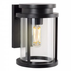 Sydney m wandlamp voor buiten van aluminium in matzwarte kleur