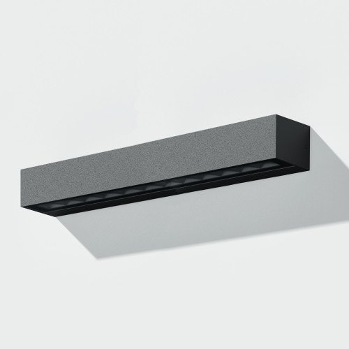 Buitenlamp Score L up/down buitenverlichting zwart aluminium in moderne stijl