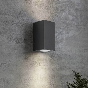 Up- en down wandlamp Levi in zwarte kleur Up- en down wandlamp Levi in zwarte kleur