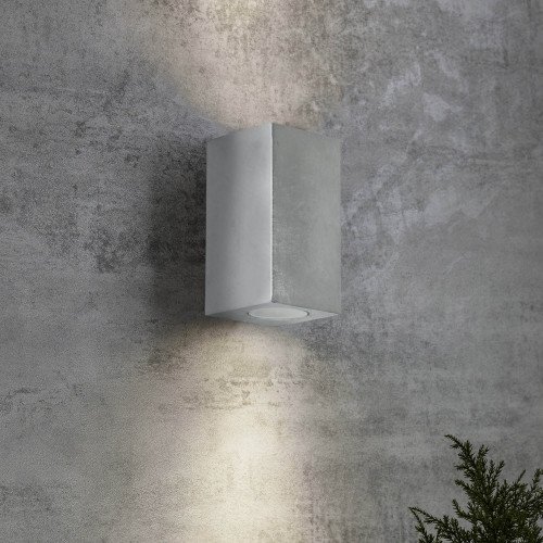 Up- en down wandlamp Levi verzinkt