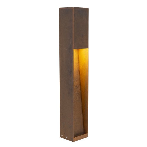 Buitenlamp Levi terras modern vormgegeven buitenverlichting in de kleur corten