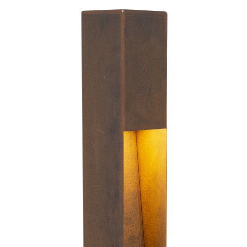 Buitenlamp Levi terras modern vormgegeven buitenverlichting in de kleur corten