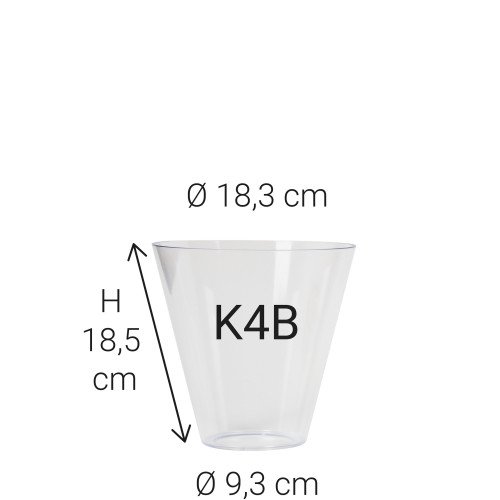 Echt Glas K4B (5871) lichtbeker- Nostalux - Lampkappen & glazen