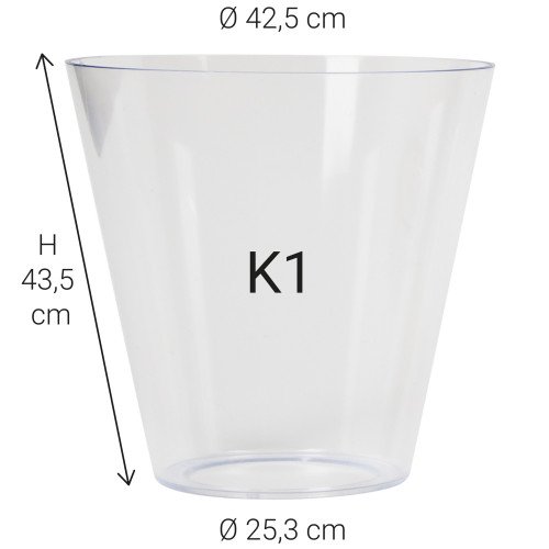 Kunststof glas K1 (5803) - KS Verlichting - Lampkappen & glazen