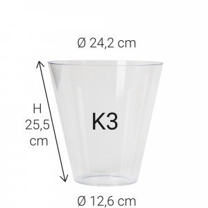 Kunststof glas K3 (5805) - KS Verlichting - Lampkappen & glazen