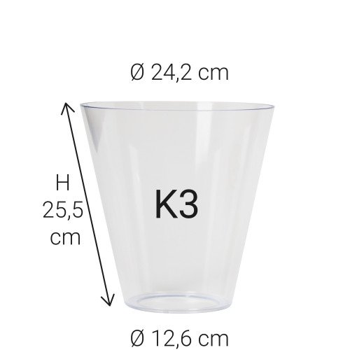 Kunststof glas K3 (5805) - KS Verlichting - Lampkappen & glazen