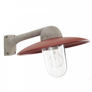 Wandlamp Fabrique Alu./Rood (1196RD) - KS Verlichting - Stoer & Industrieel