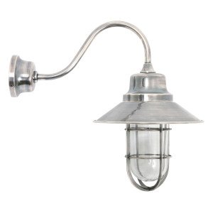 Messing Stallamp Vermont Antiek Zilver