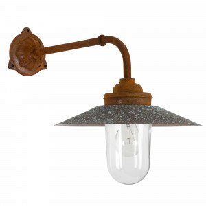 Gietijzeren Stallamp Provence buitenlamp Roest Koper Gietijzeren Stallamp Provence buitenlamp Roest Koper