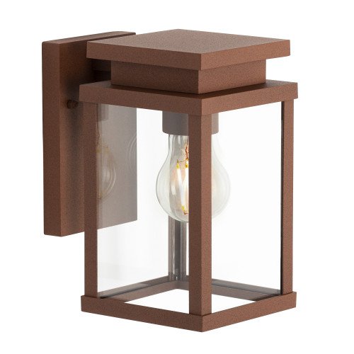 Buitenlamp Jersey corten roestkleurige wandlamp voor buiten, strak moderne buitenverlichting