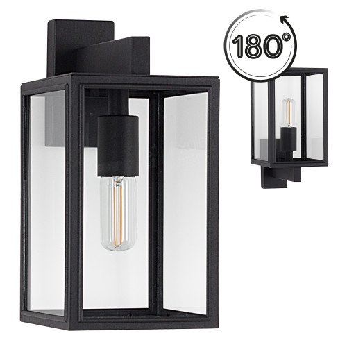 buitenlamp Soho met dag en nacht sensor - buitenverlichting - RVS mat zwart