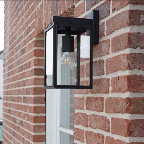 buitenlamp Soho met dag en nacht sensor - buitenverlichting - RVS mat zwart